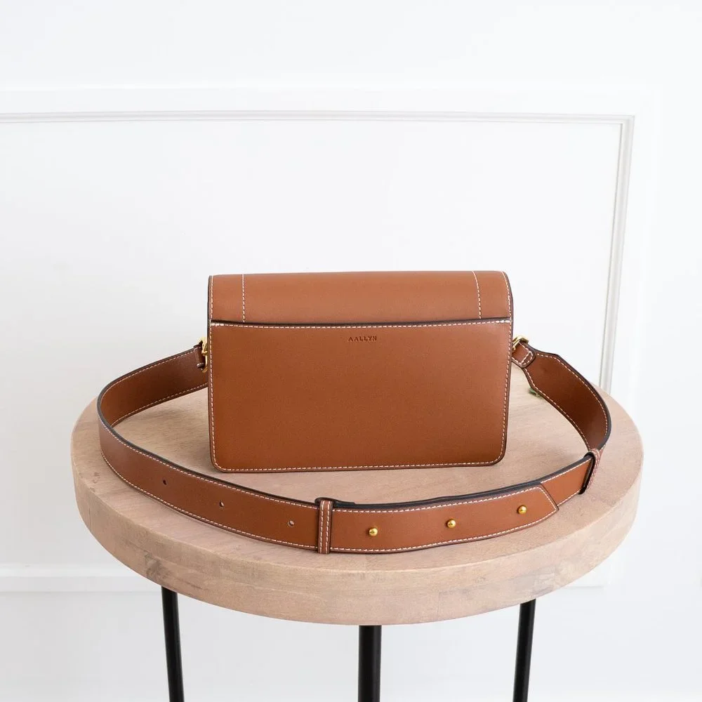 Ingrid Crossbody / Shoulder Bag - Leather - Cognac - Picture 11 of 12
